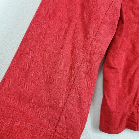 Coldwater Creek Red Zipper Jacket Small - Picture 7 of 9